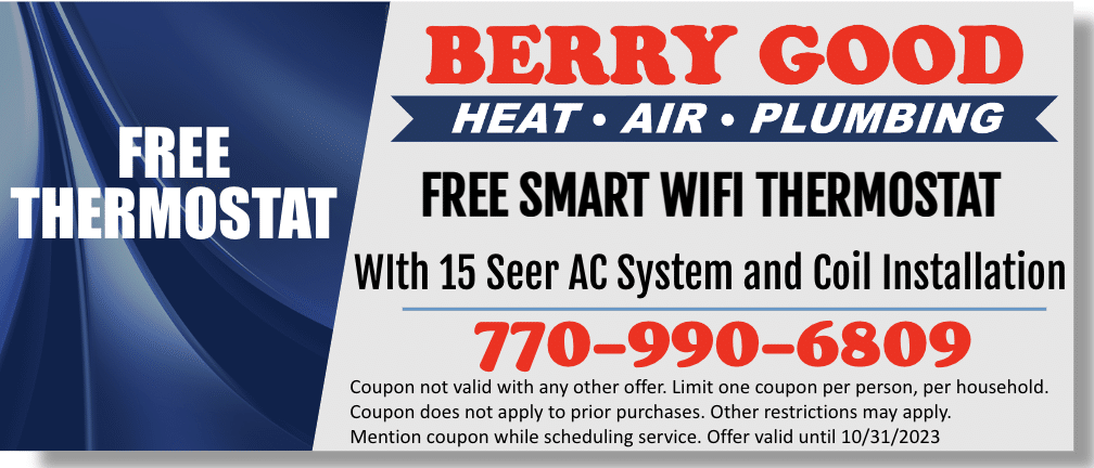 Free Thermostat Berry Good Heating and Air Offer- 2