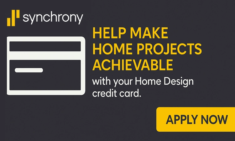 Flexible financing available through Synchrony